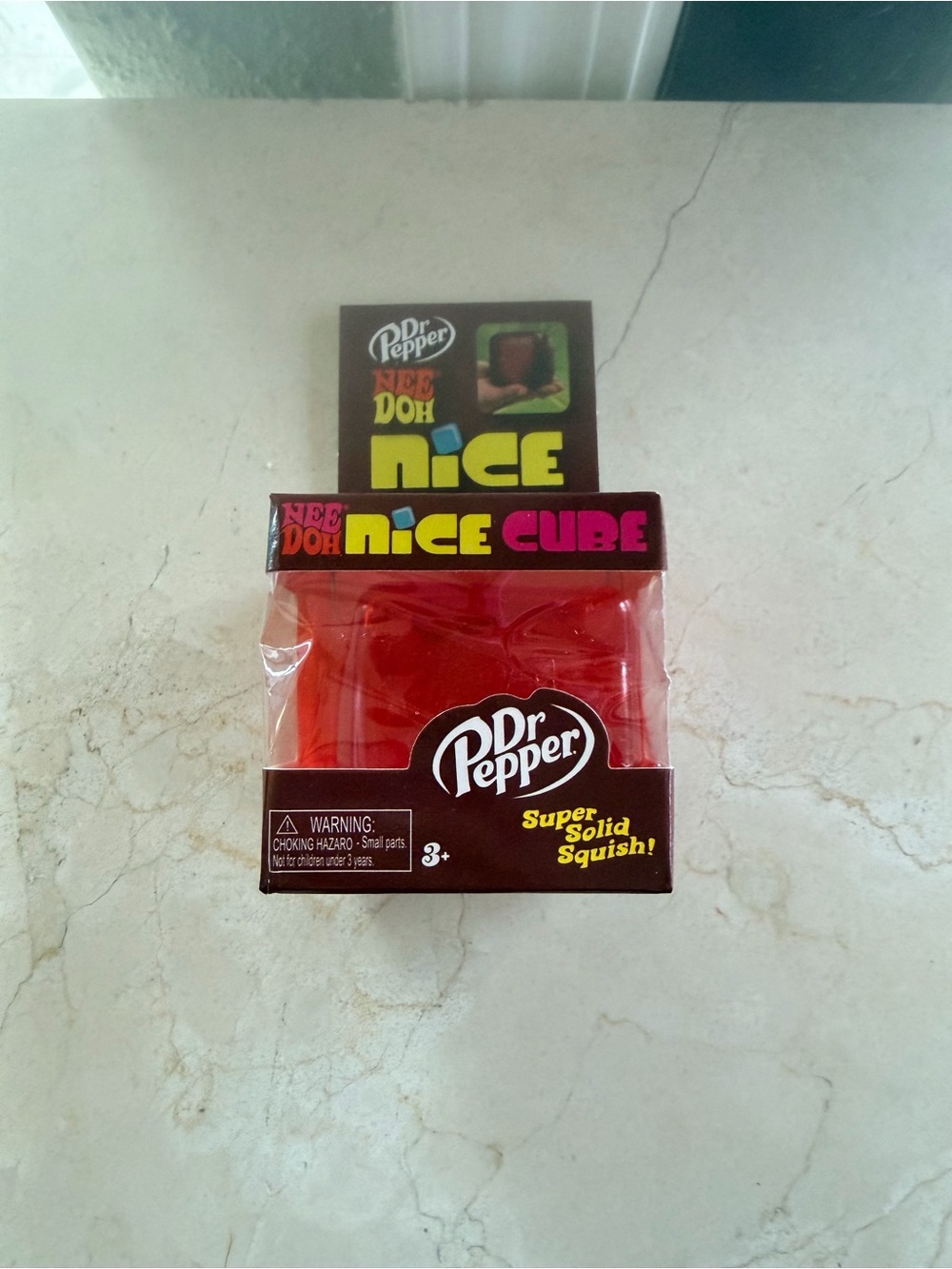 Nee Doh Cube Red Squishy Sensory Toy - Kids Learning Toy
